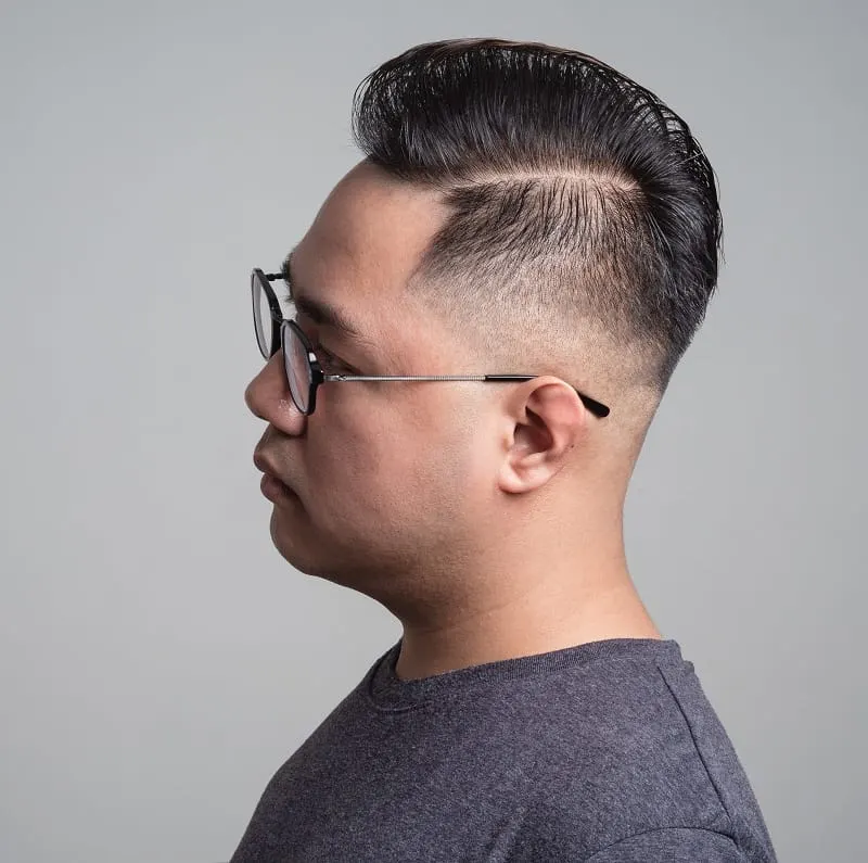 asian guy with medium fade haircut