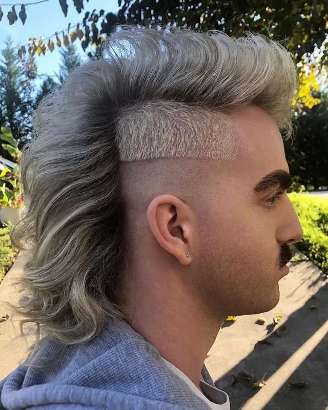 mohawk mullet with fade