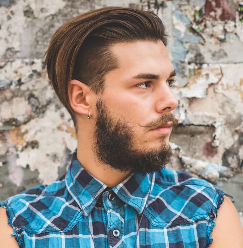 Men's hair long top deals short sides