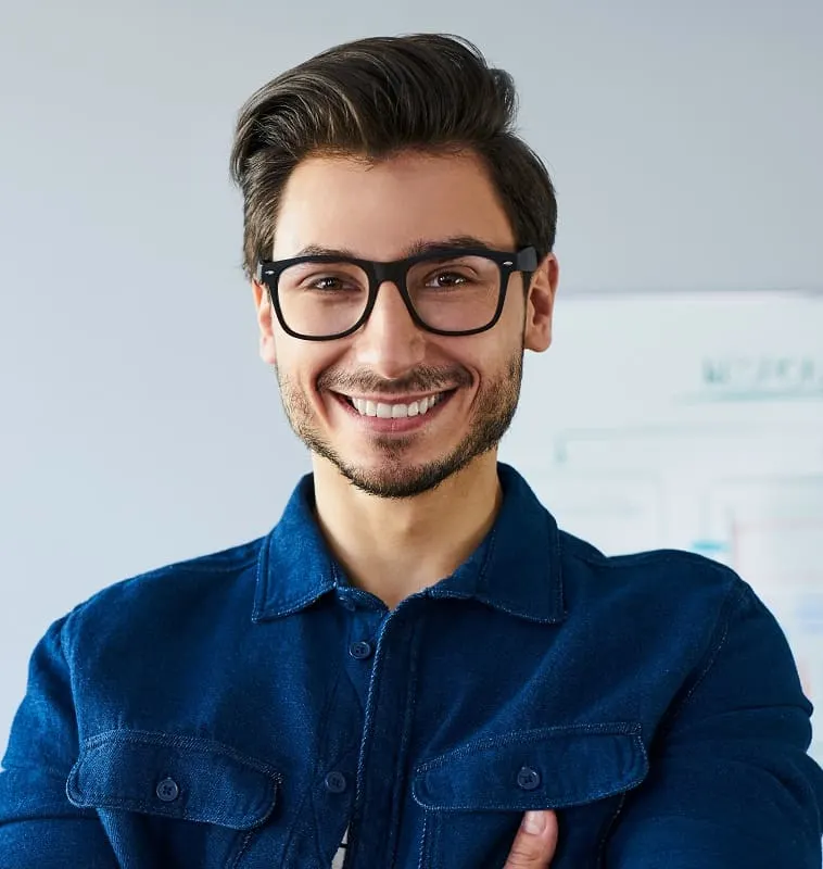 widows peak hairstyle for men