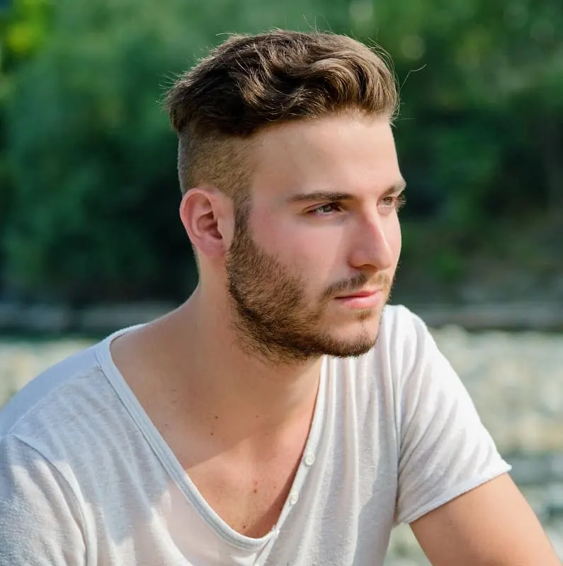 widows peak hairstyles men