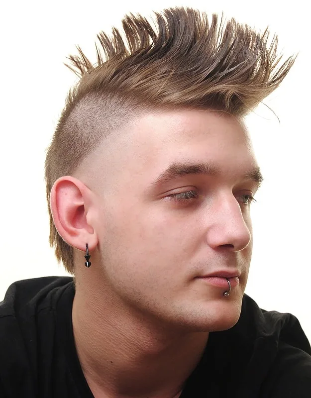 spiky mohawk haircut for guys