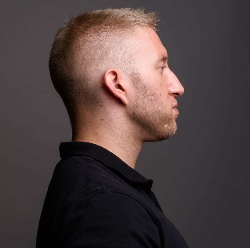 Skin Fade With Textured Sweep Over  Man For Himself
