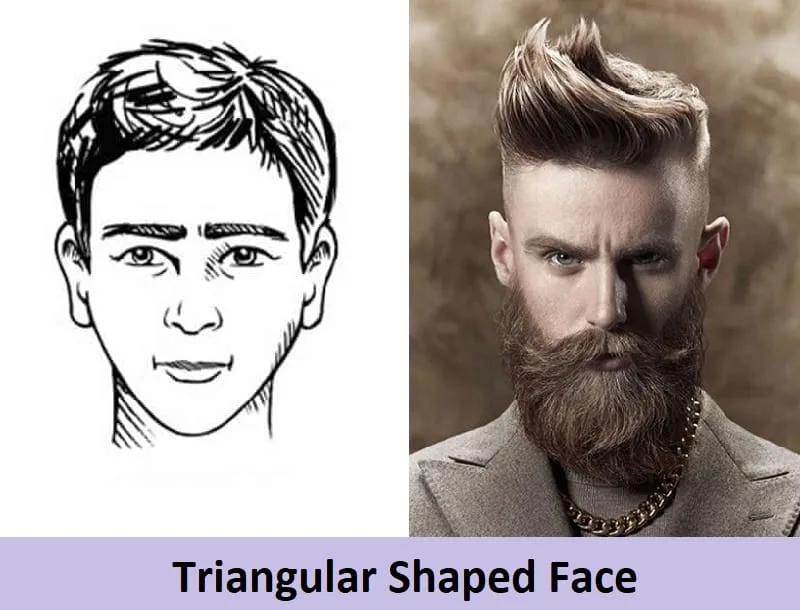 long beard for triangular face shape
