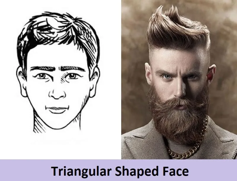 Image of Sculpted beard oval face haircut male