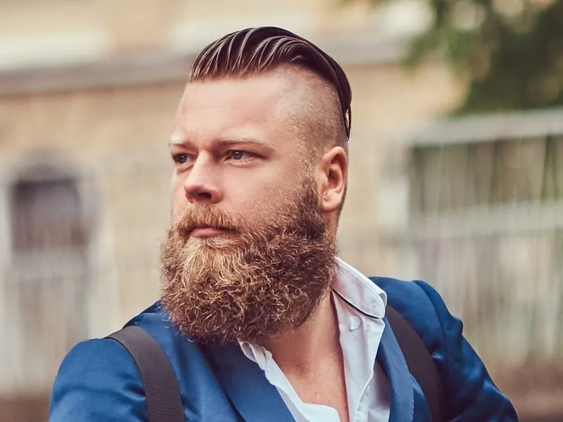 undercut hairstyle for man with round face