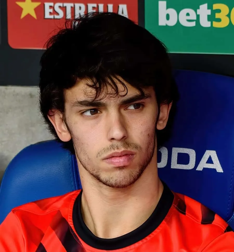 Joao Felix with messy hair